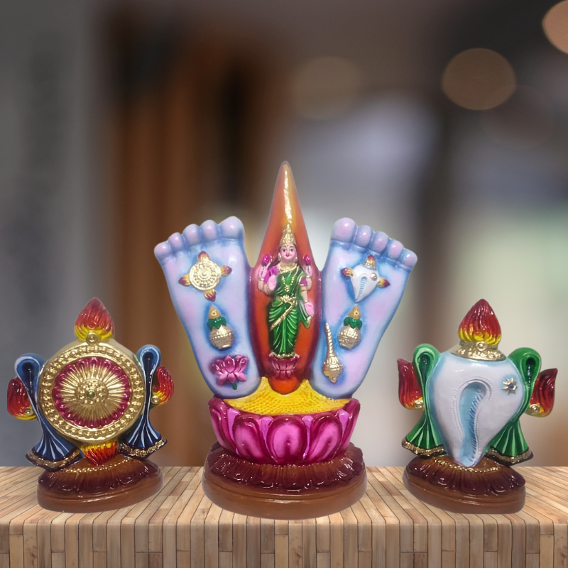 Image of 12" Thirupada Namam Set Golu Dolls / Golu Bommai / Bommulu