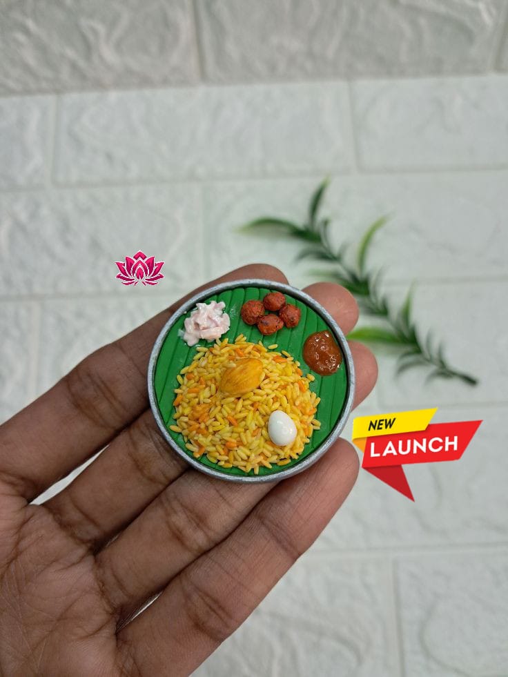 Set of 5 Miniatures Thali, sweet, dinner trays Return gift Golu doll