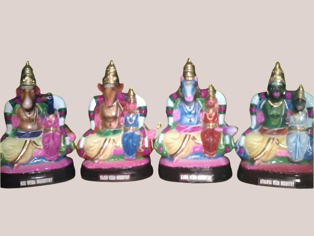 12" Vedam Set Golu Dolls / Golu Bommai / Bommulu