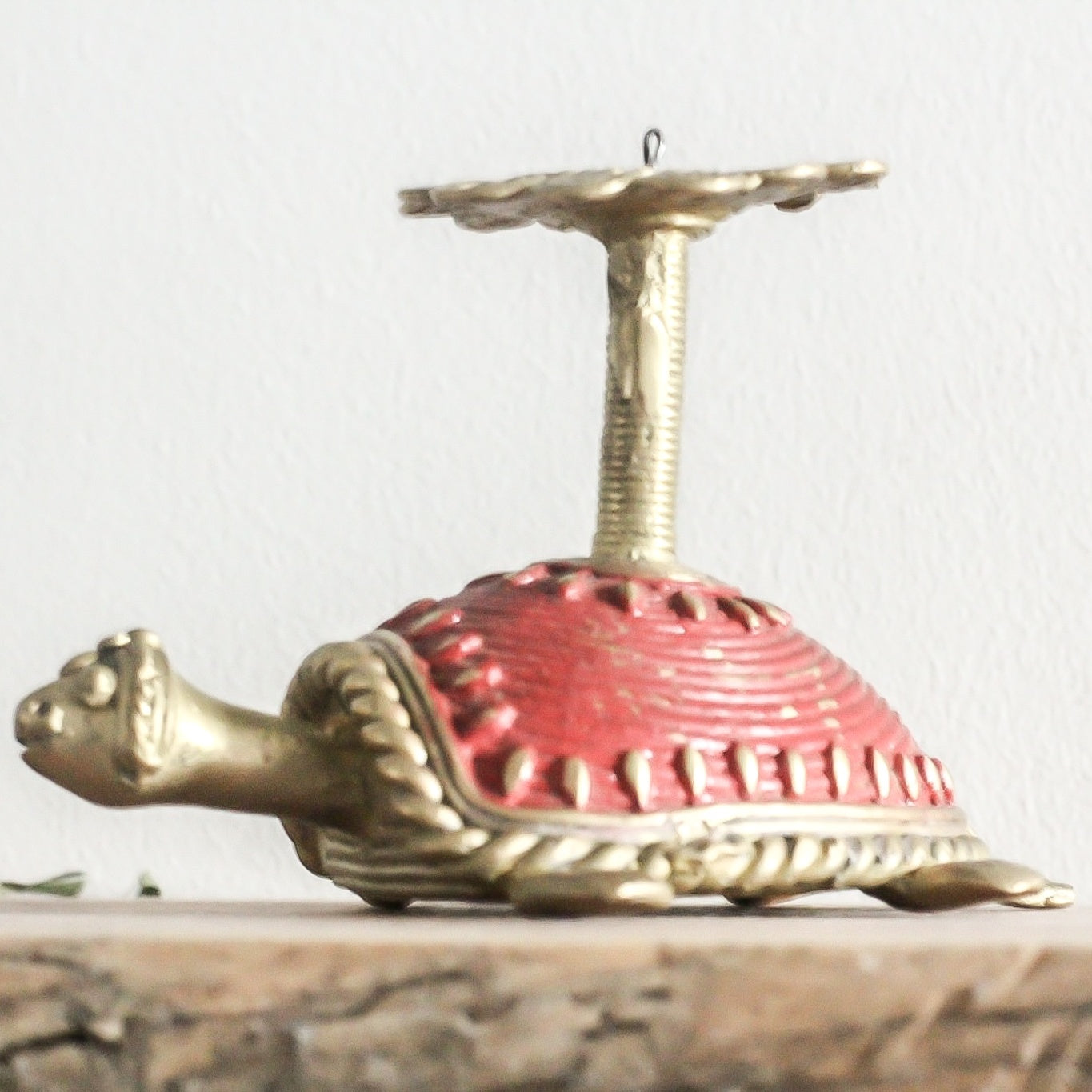 Brass Decor Tortoise / Turtle / Samai Single Candle Stand