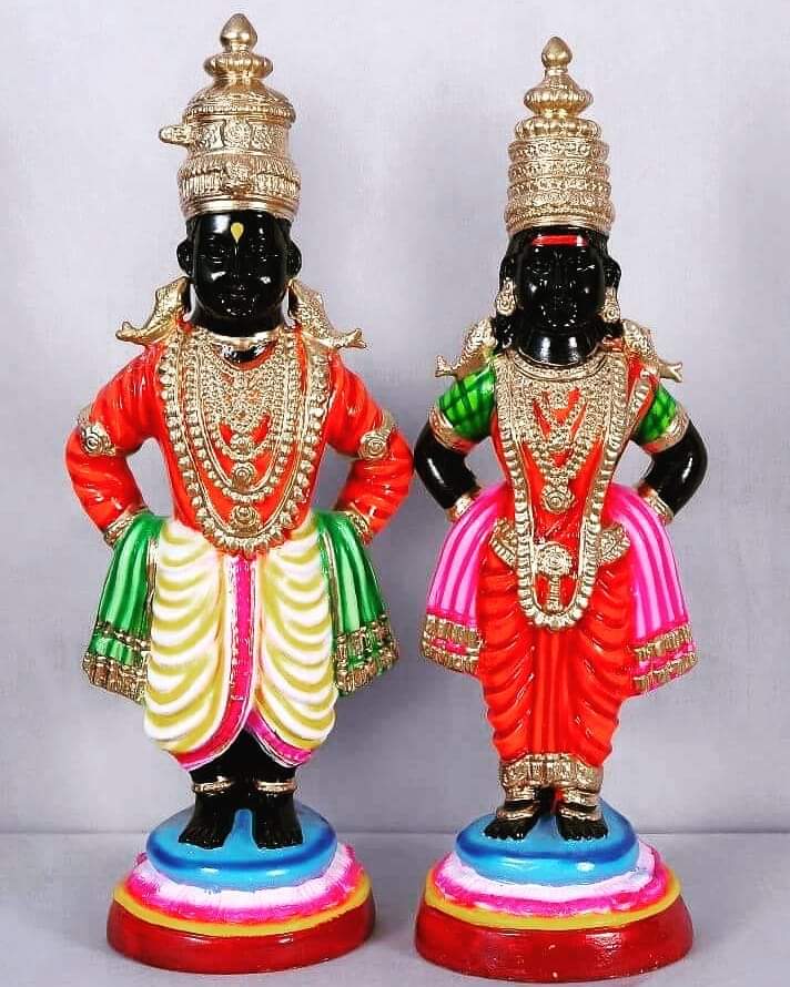 14" Pandu Ranga Set Golu Dolls / Golu Bommai / Bommulu