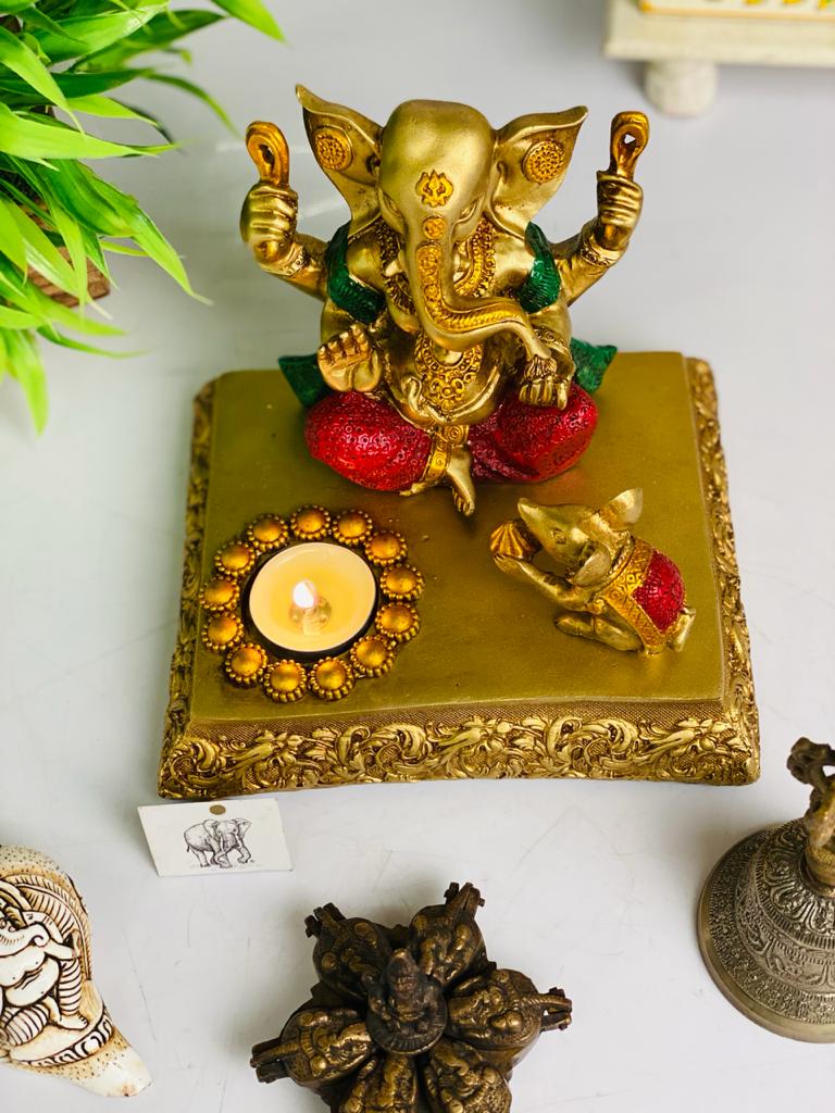 Ganesha with Mooshika Golu dolls Return gifts Diwali collections Ganesh