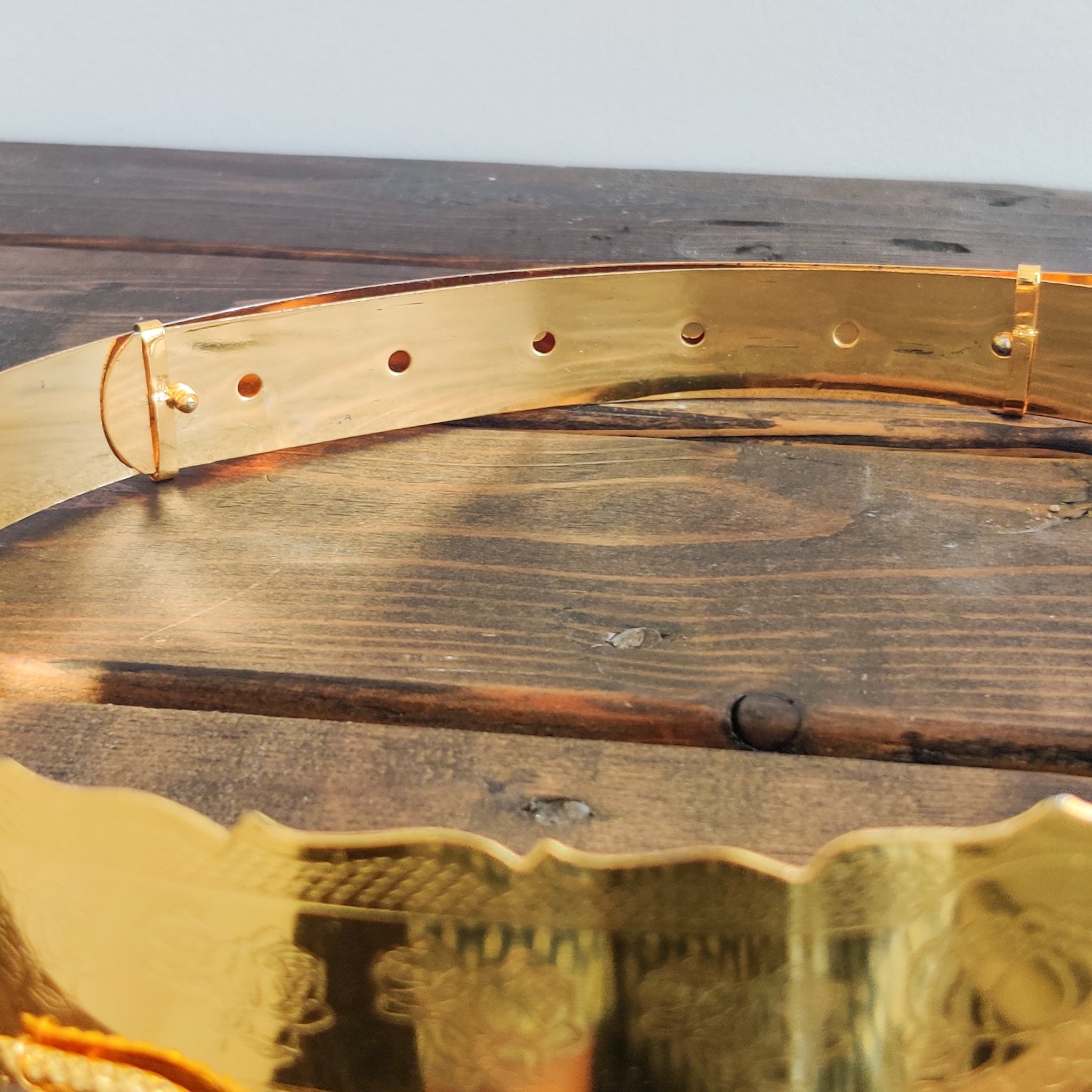 Kids Adjustable Gold Plated hip Belt / Ottiyanam / Kamar Bandh / Vaddanam