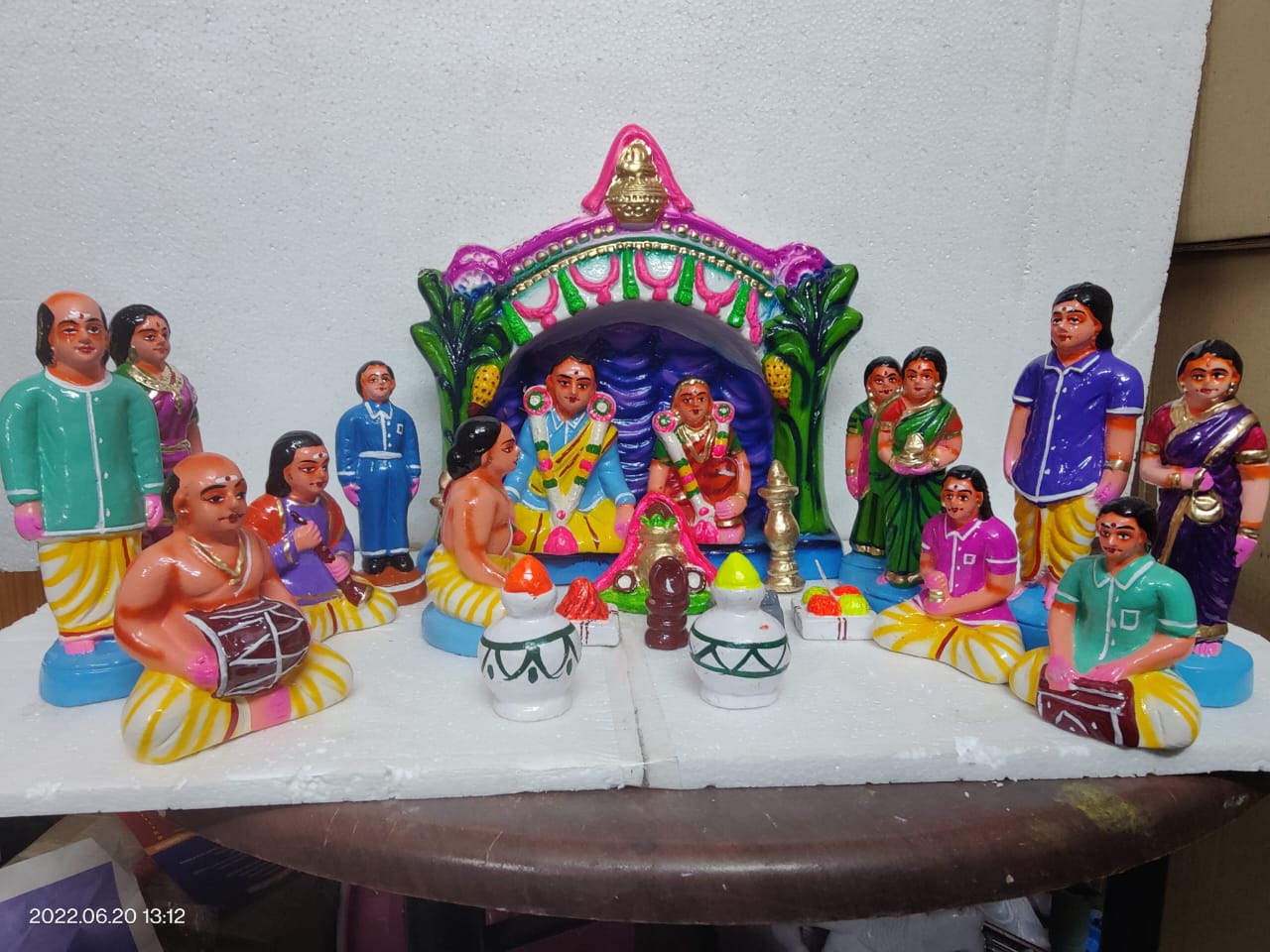 6" Small Kalyanam Wedding Set Golu Dolls / Golu Bommai / Bommulu