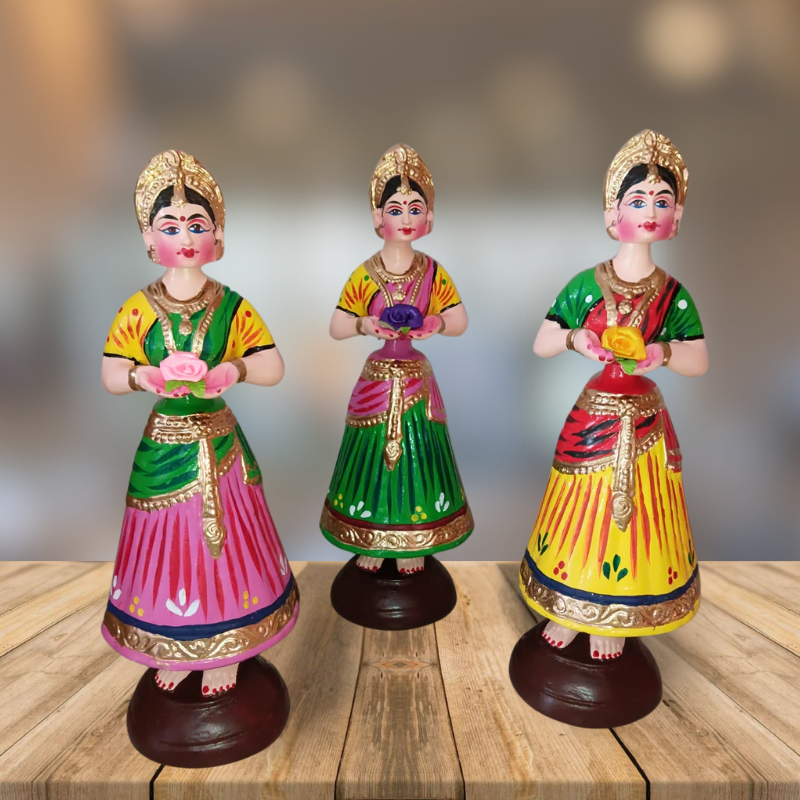 15.5 Tanjore Dancing Doll Golu Doll UGoTrendy