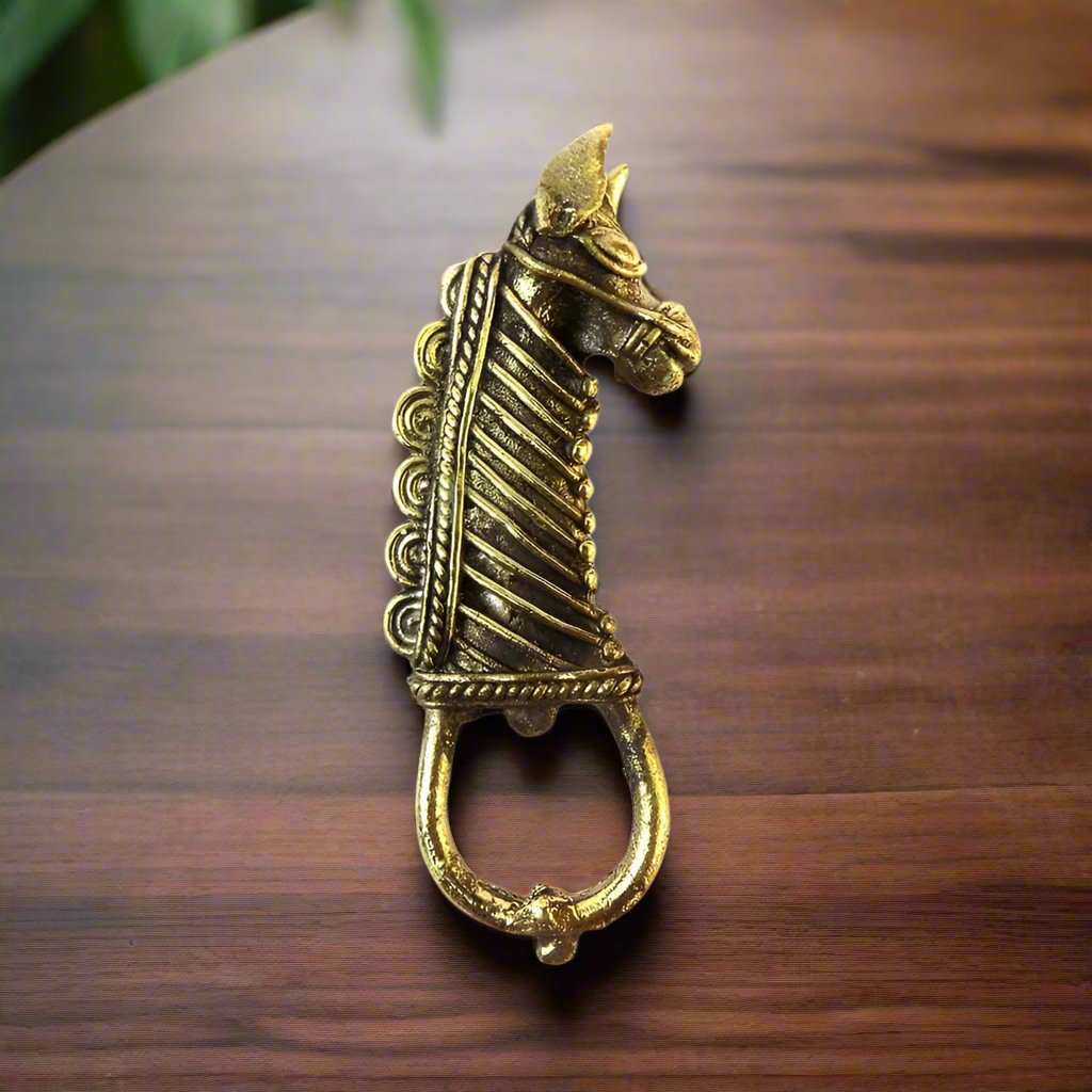 Brass Horse Face Bottle Opener Gift for Dad, Gift for Men