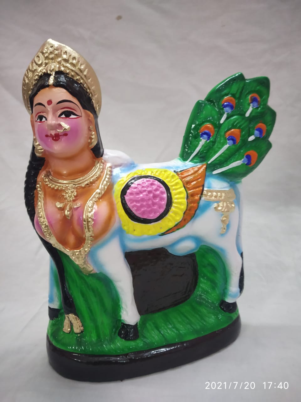 8" Kamadhenu Golu Dolls / Golu Bommai / Bommulu