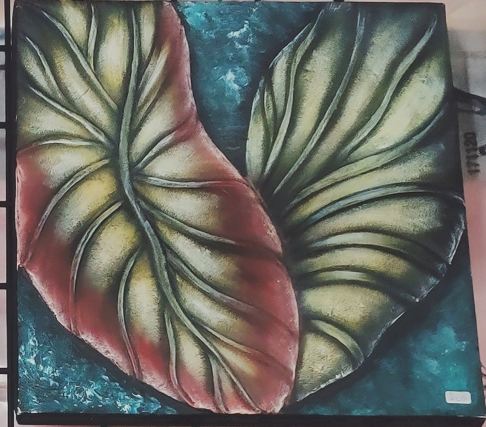 Lotus Leaf 3D Painting Wall Hanging