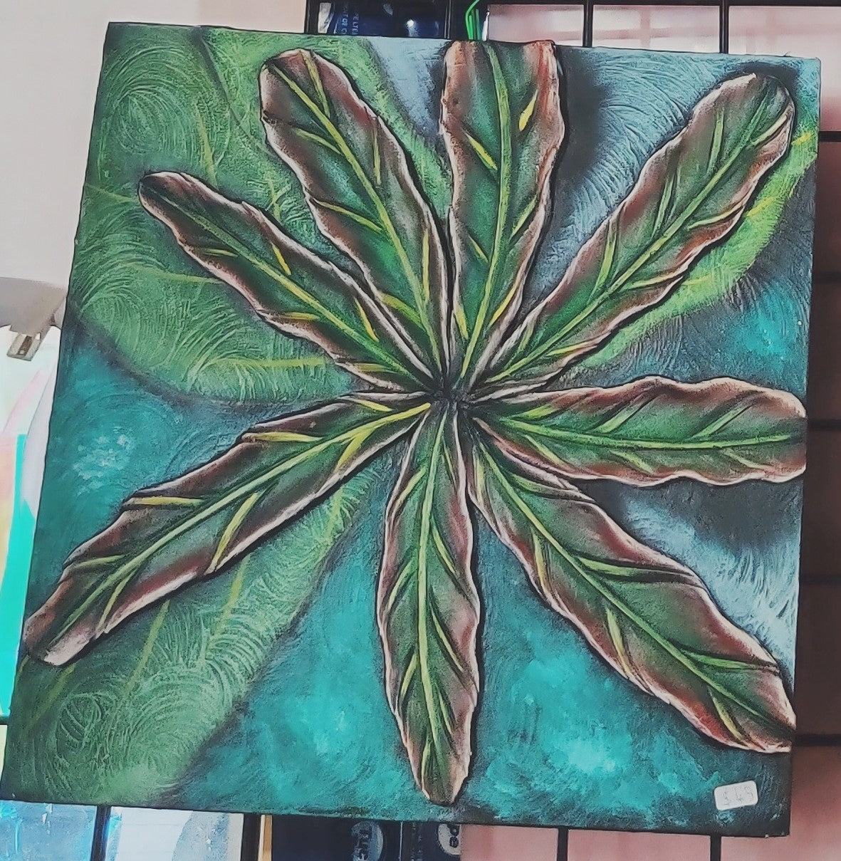 Leaf 3D Painting Wall Hanging