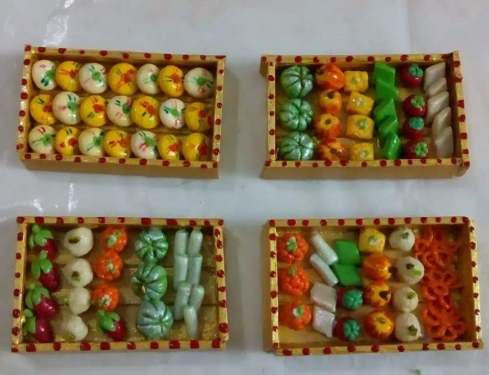 Miniature sweet trays