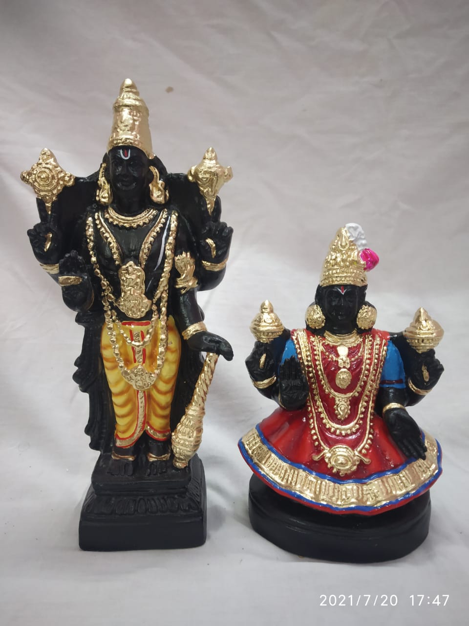 10" Varatharaja Perumal Set Golu Dolls / Golu Bommai / Bommulu
