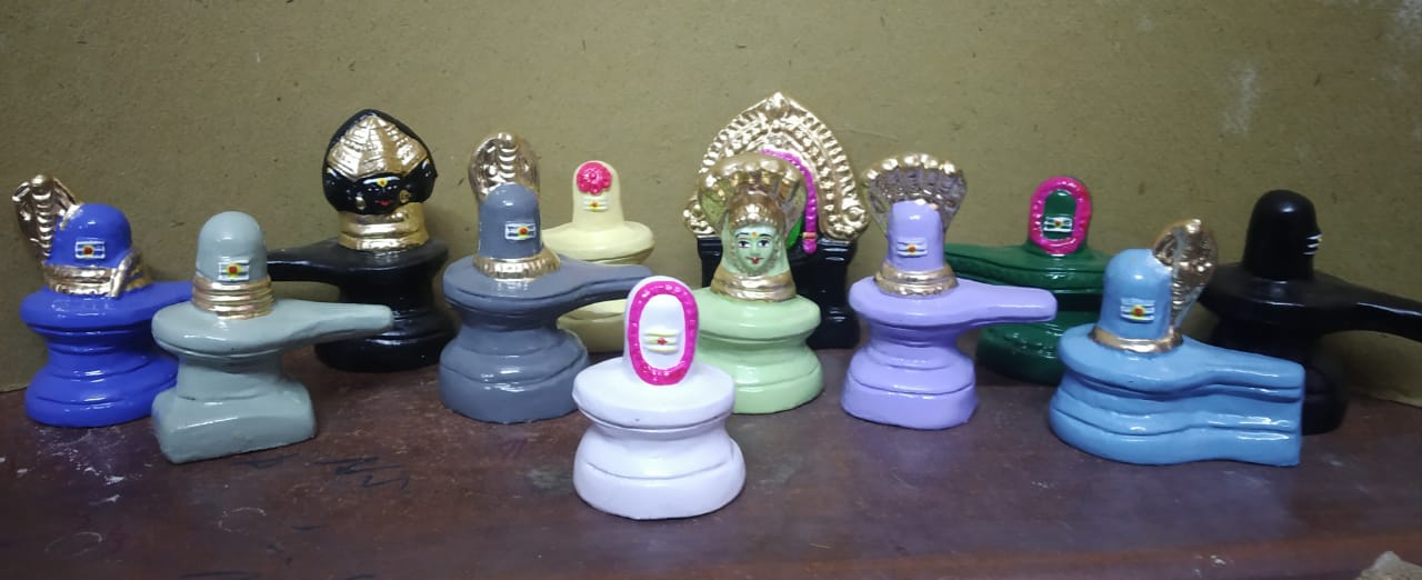 5" Jyothir Lingam Set Golu Dolls / Golu Bommai / Bommulu